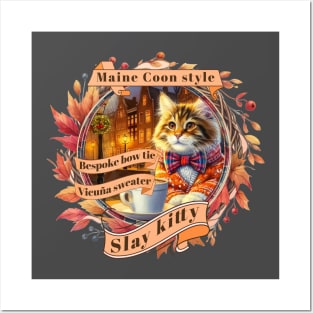 Cat Couture Bespoke Vicuña Slay Kitty Style 0EM Posters and Art